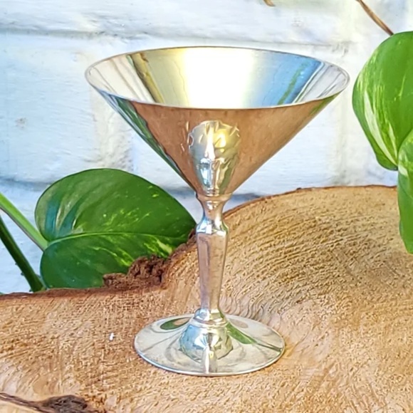 Rare Zodax Metal Aperitif Glasses - Picture 9 of 12